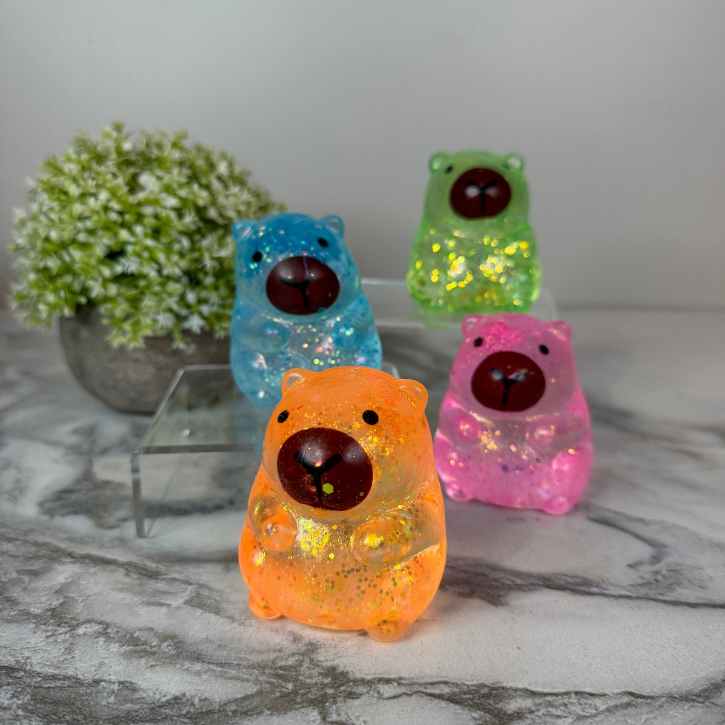 Squishy Toy - Capybara Glitter