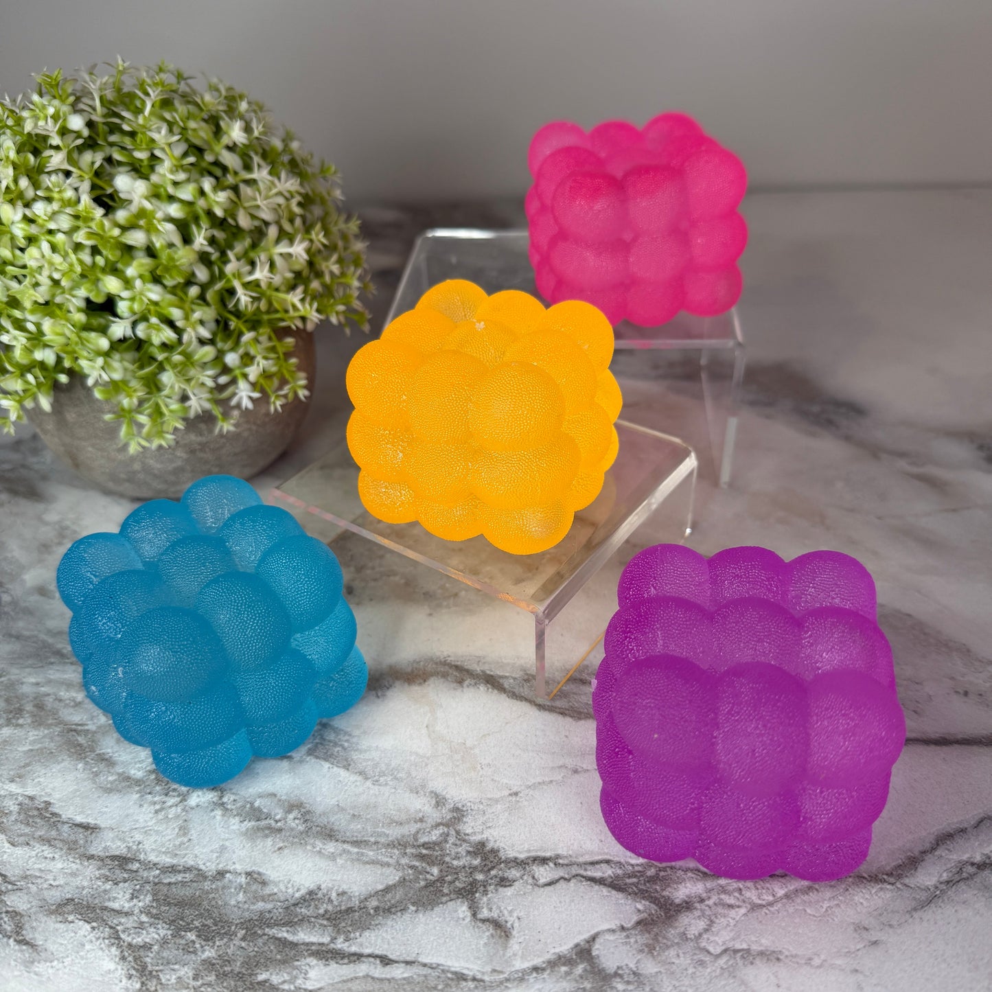 Squishy Toy - Textured Nine Cube