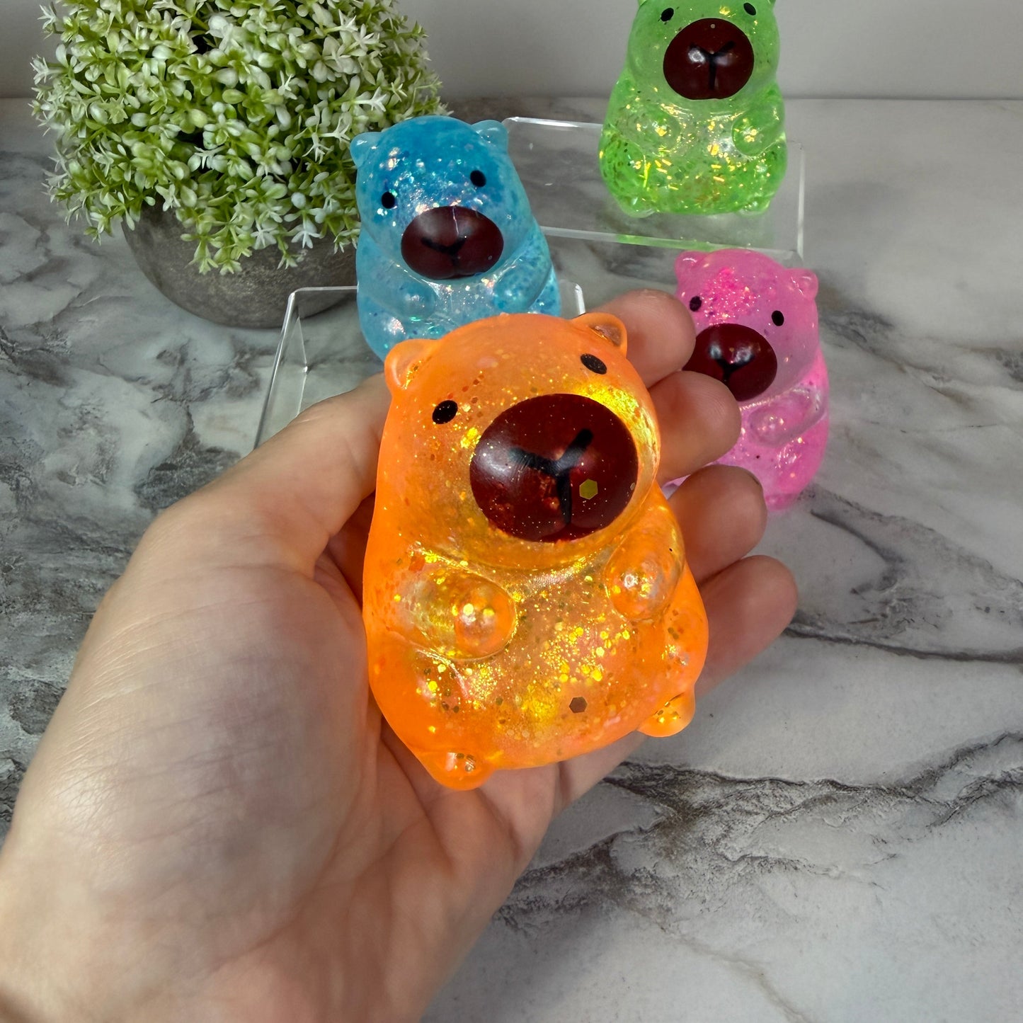 Squishy Toy - Capybara Glitter